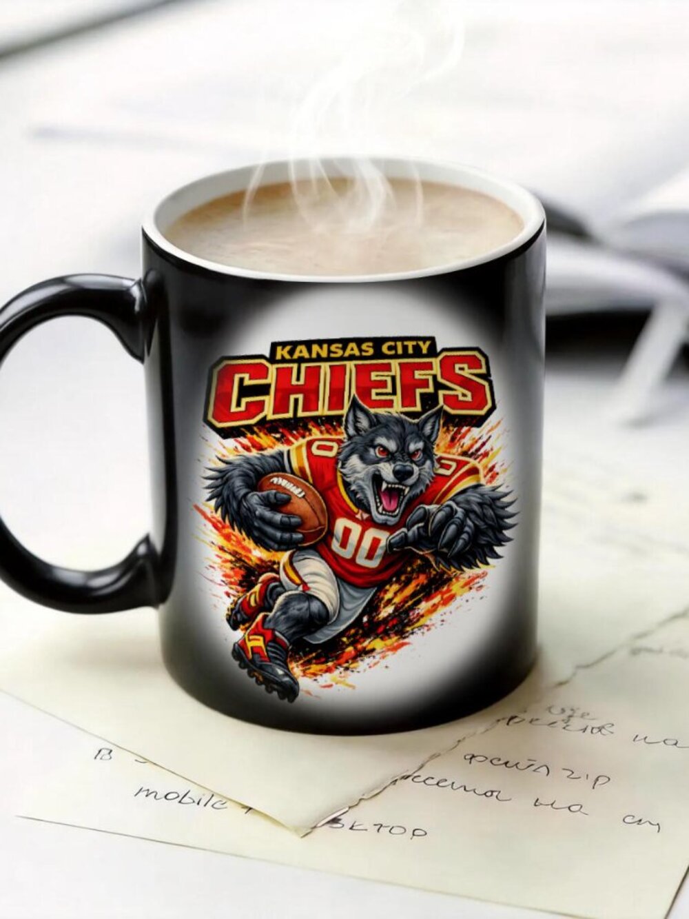Kansas City Chiefs Matte Heat Changing Mug NFL Fan Cup 11oz